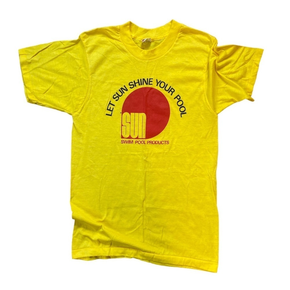Vintage 1980s Screen Stars “Let Sun Shine Your Pool” Single Stitch T-shirt